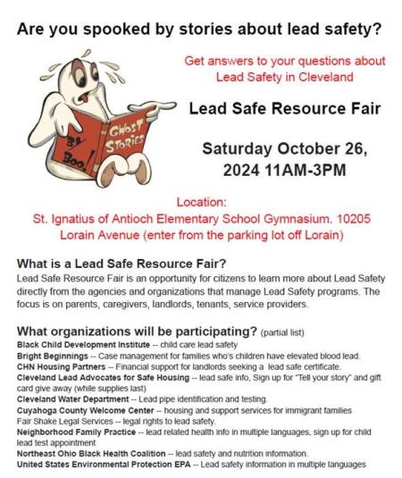 Lead Safety Resource Fair | Cleveland City Council