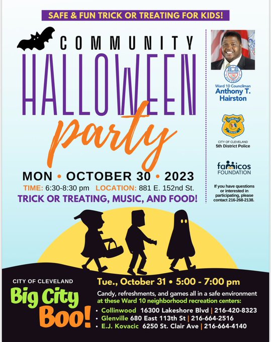 Ward 10 Halloween Party Cleveland City Council